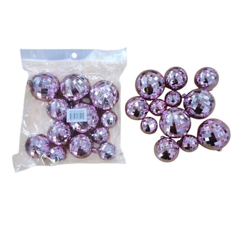 DİSKO TOPU 2-2,5-3-4 CM 12 Lİ PEMBE