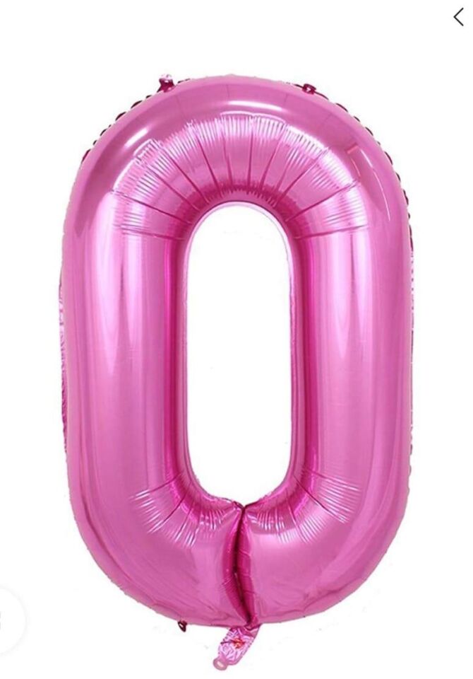 BALON FOLYO 40'' RAKAM PEMBE 0