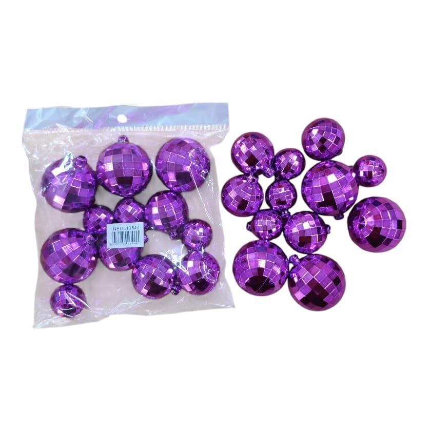 DİSKO TOPU 2-2,5-3-4 CM  12 Lİ MOR