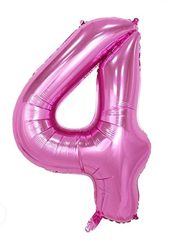 BALON FOLYO 40'' RAKAM PEMBE 4