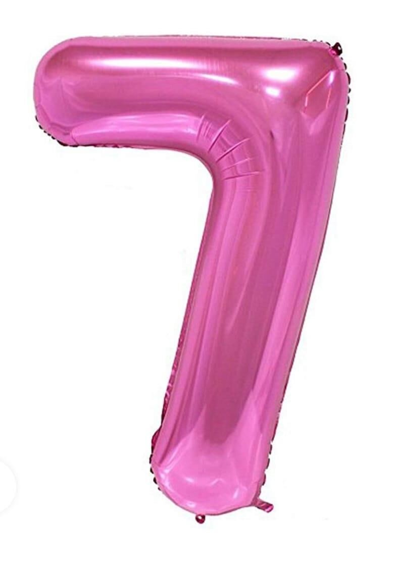 BALON FOLYO 40'' RAKAM PEMBE 7