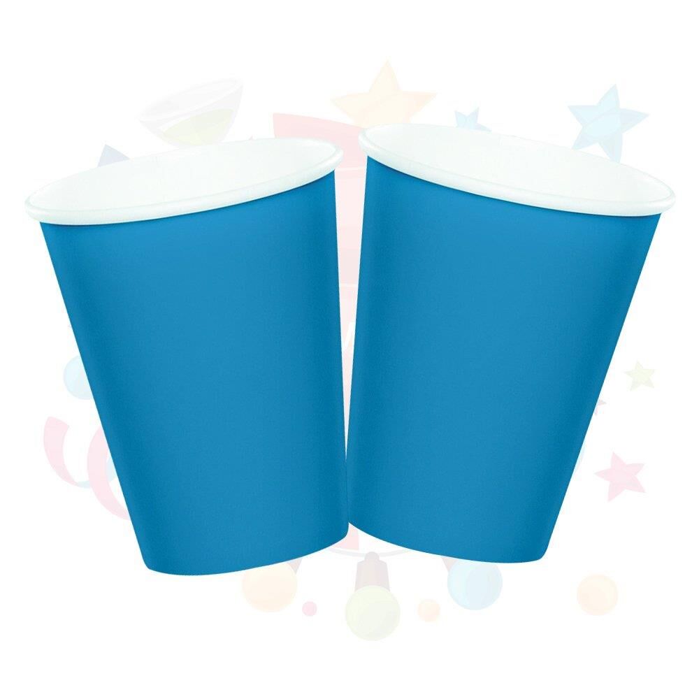 BARDAK KARTON TEMALI DÜZ MAVİ