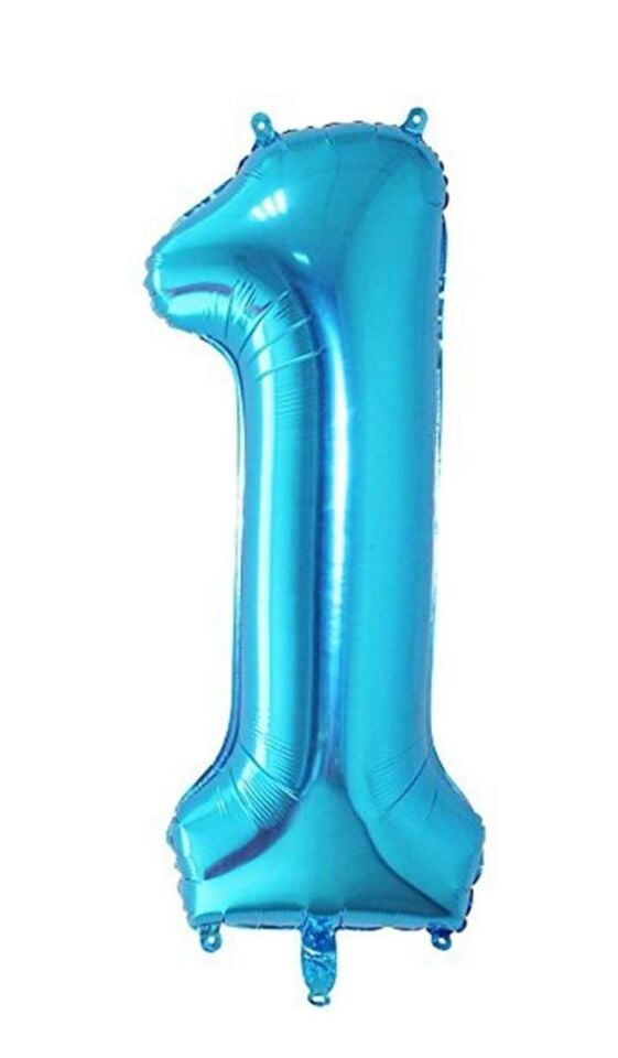BALON FOLYO 40'' RAKAM MAVİ 1