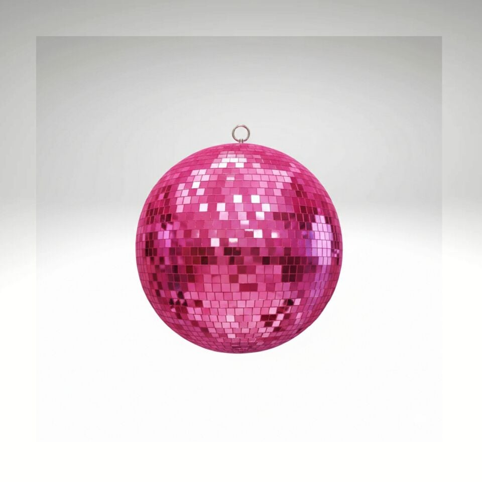 DİSKO TOP 20 CM TEKLİ  PEMBE