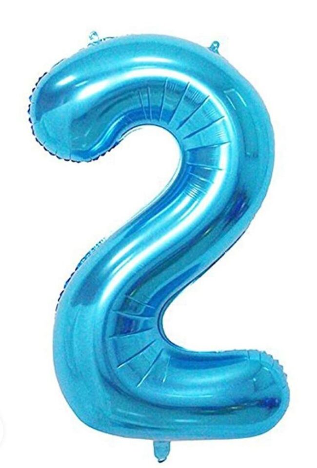 BALON FOLYO 40'' RAKAM MAVİ 2