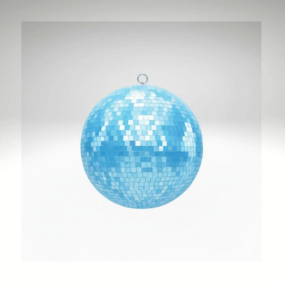 DİSKO TOP 20 CM TEKLİ MAVİ