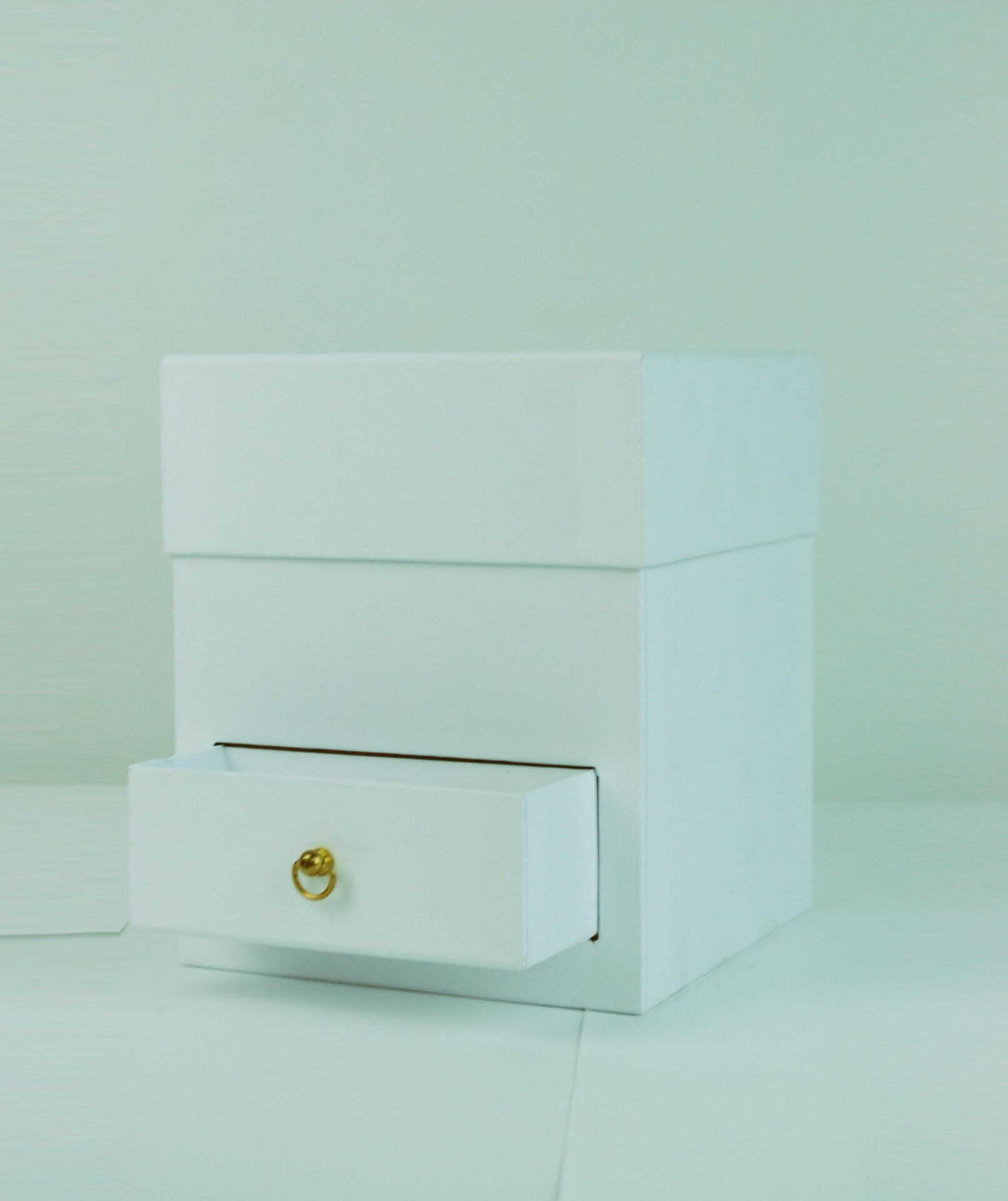 RCP ÇEKMECELİ  KARE TEKLİ KUTU 16*19 BEYAZ