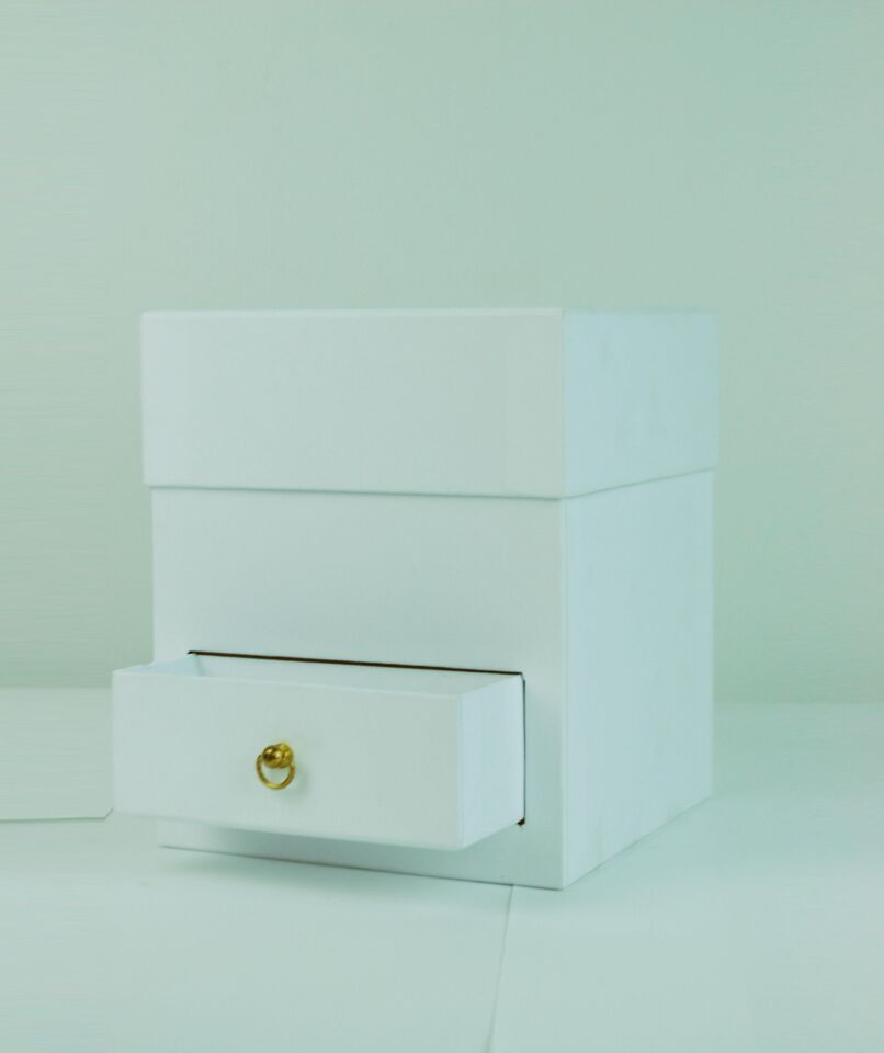 RCP ÇEKMECELİ  KARE TEKLİ KUTU 16*19 BEYAZ