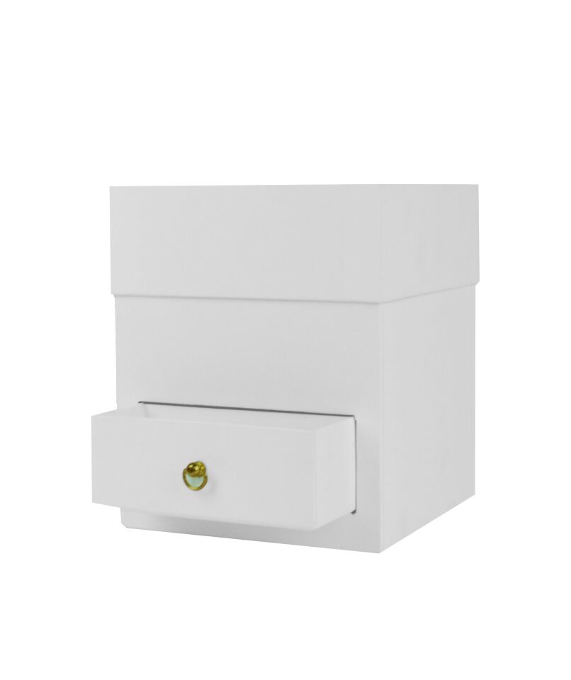 RCP ÇEKMECELİ  KARE TEKLİ KUTU 16*19 BEYAZ