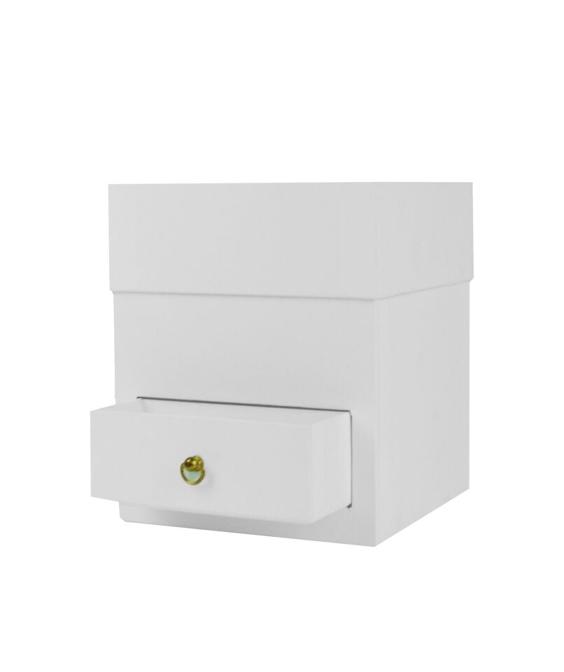 RCP ÇEKMECELİ  KARE TEKLİ KUTU 16*19 BEYAZ