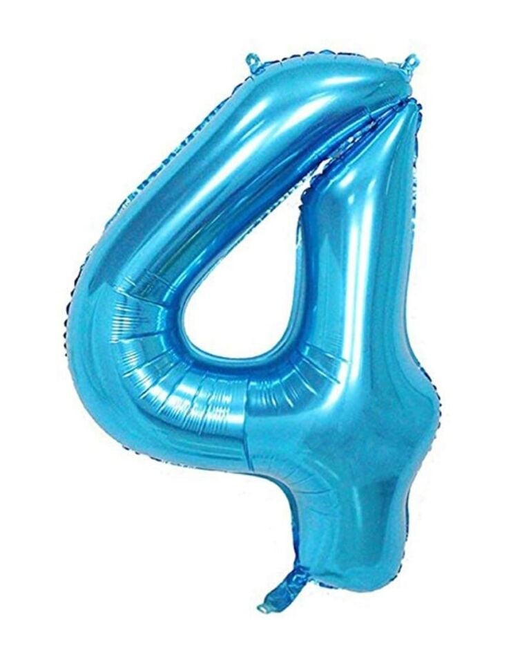 BALON FOLYO 40'' RAKAM MAVİ 4