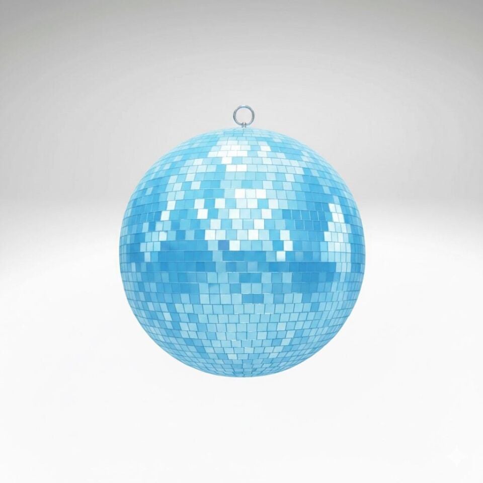 DİSKO TOP 25 CM TEKLİ MAVİ