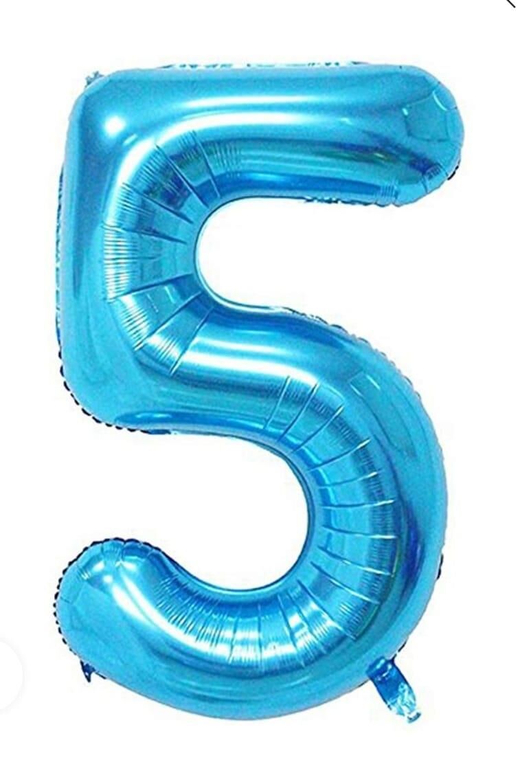 BALON FOLYO 40'' RAKAM MAVİ 5