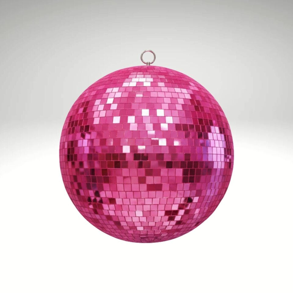 DİSKO TOP 30 CM TEKLİ  PEMBE