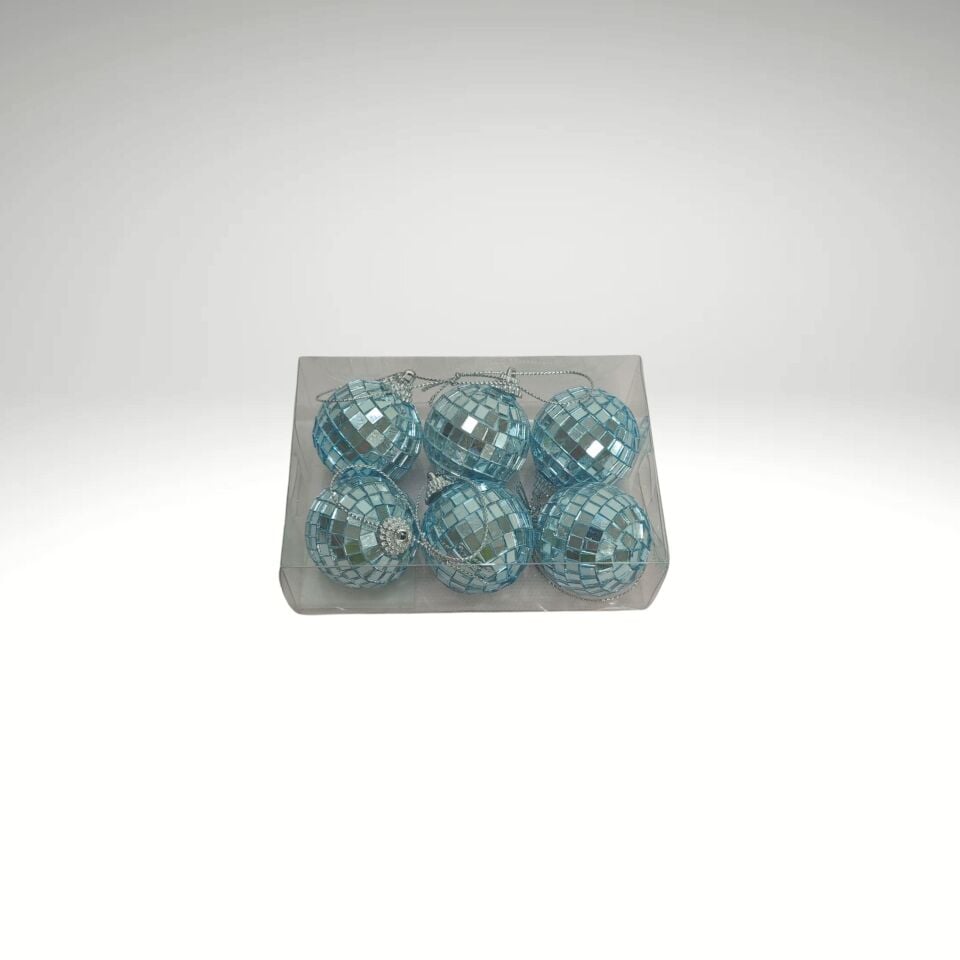 DİSKO TOP 4 CM 6 LI MAVİ