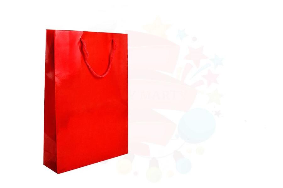 ÇANTA KARTON SELOFANLI 35*42 KIRMIZI 10'LU