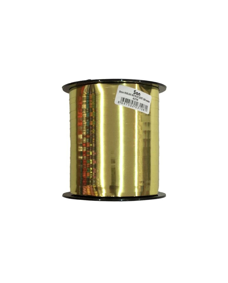 RABANT 8 MM 200mt SAN METALİK ALTIN