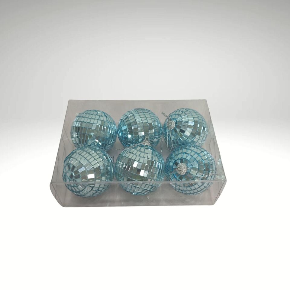 DİSKO TOP 6 CM 6 LI MAVİ