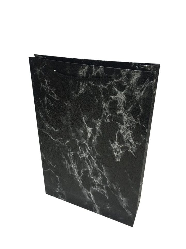 ÇANTA KARTON GOFRAJLI  26*38 MERMER DESENLİ 12 Lİ