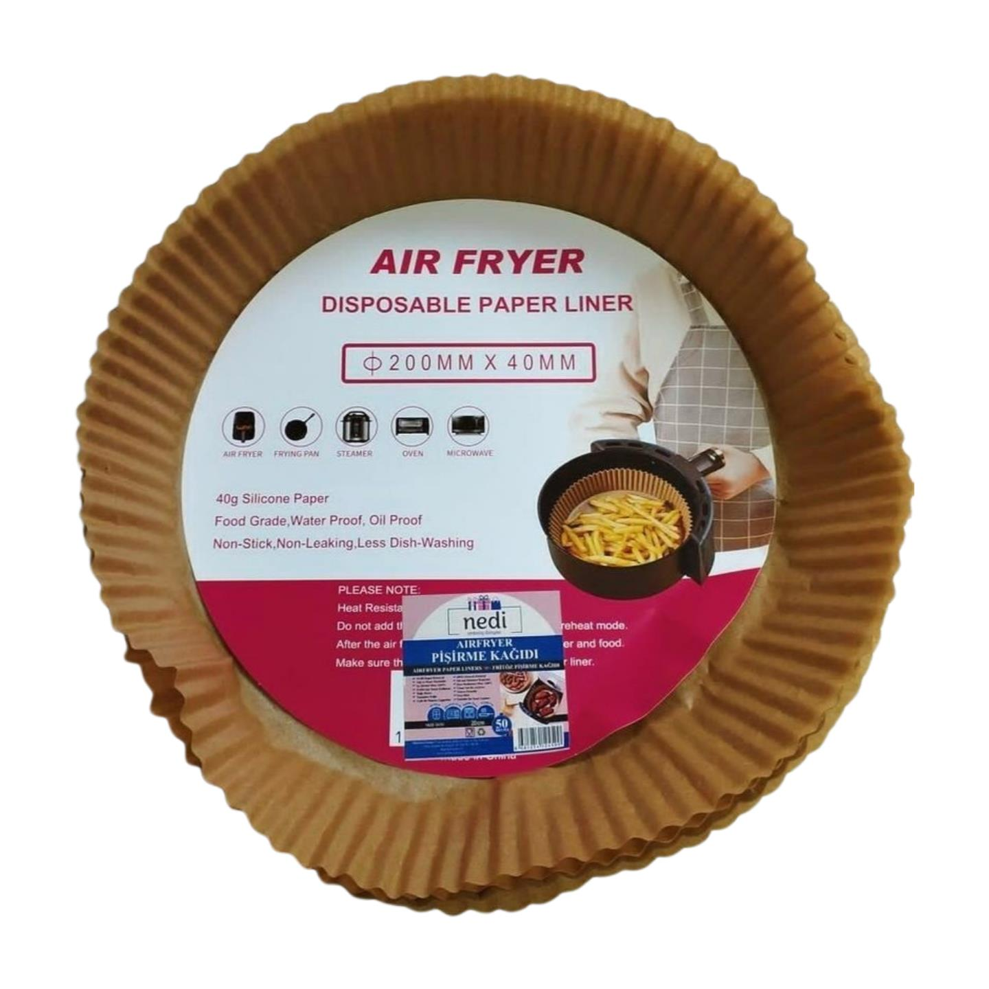 FRİTÖZ PİŞİRME KAĞIDI 20 CM (25 AD)
