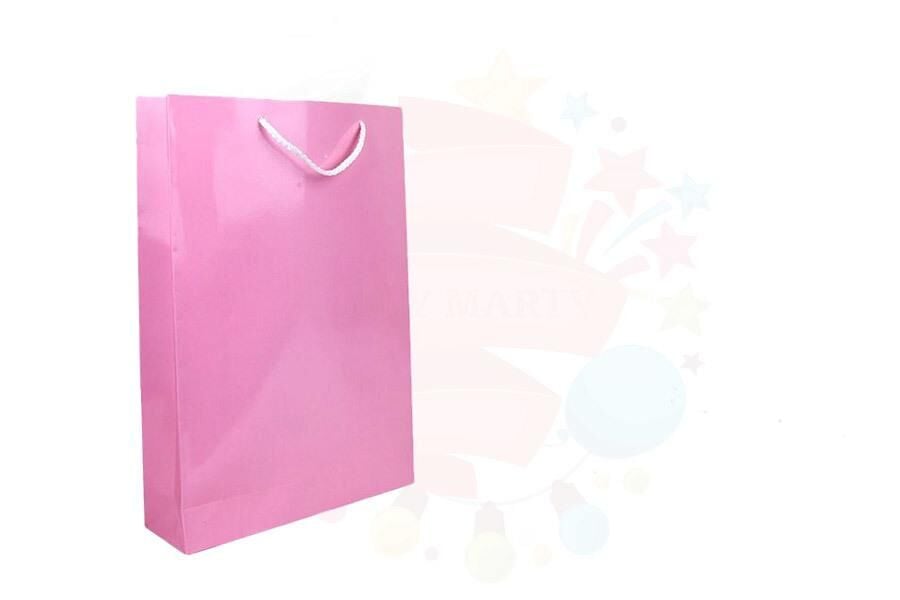 ÇANTA KARTON SELOFANLI 35*42 PEMBE 10'LU