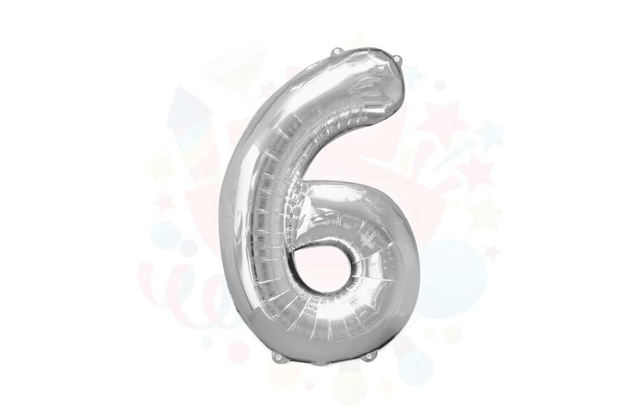 BALON FOLYO 40'' RAKAM GÜMÜŞ 6