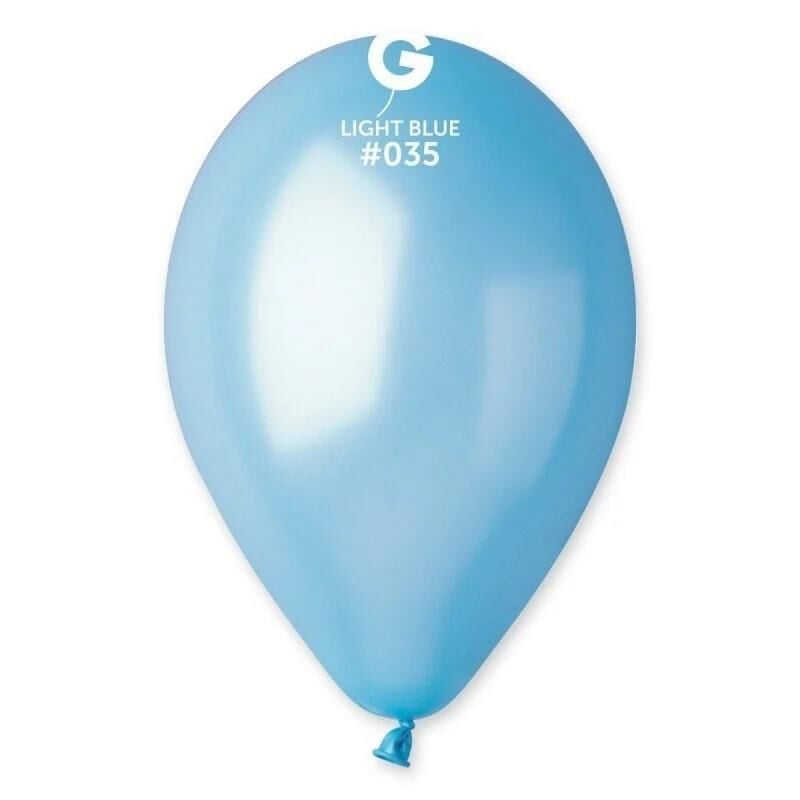 BALON METALİK GEMAR 100'LÜ AÇIK MAVİ