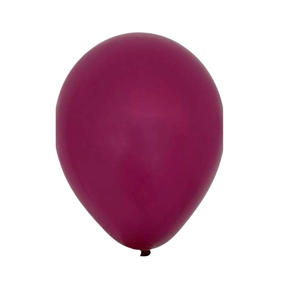 BALON DÜZ RENK MÜRDÜM 100'LÜ