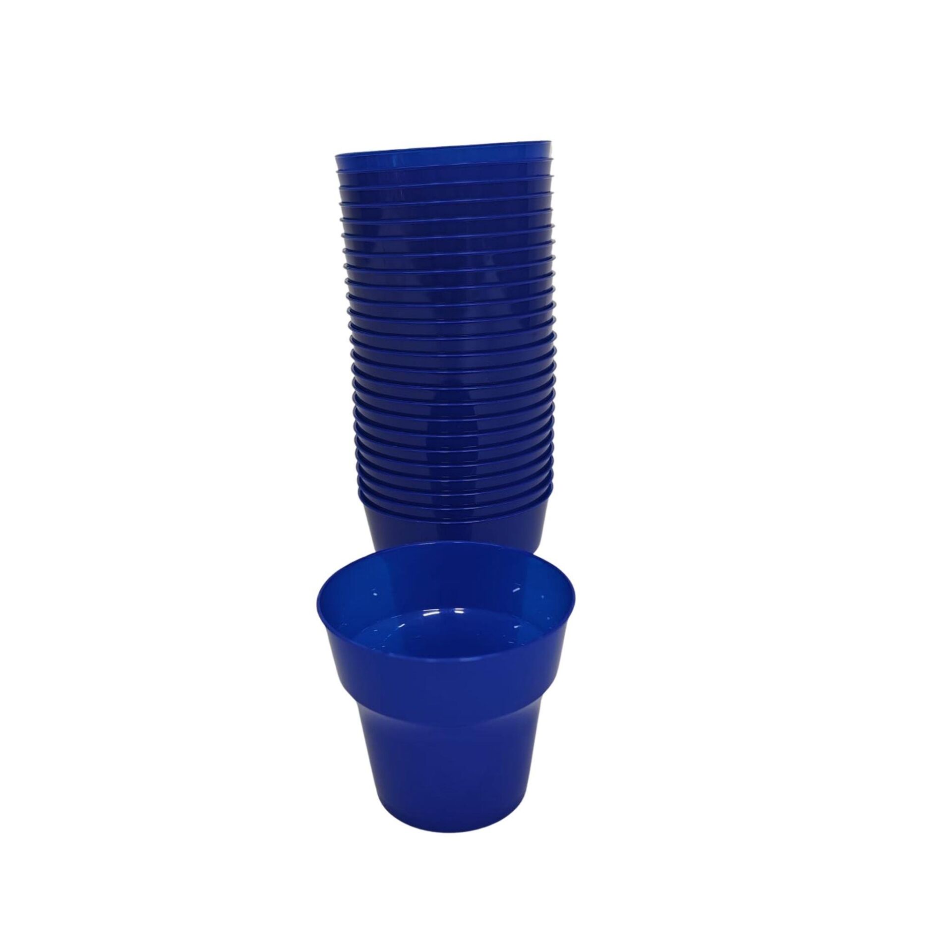 BARDAK PLASTİK KRİSTAL LACİVERT 25Lİ