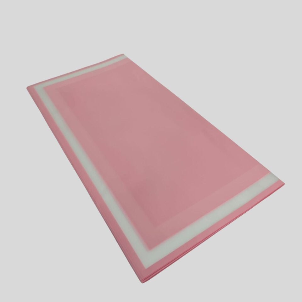 BUKETLİK PP PEMBE MAT ŞEFFAF GENİŞ ÇERÇEVELİ
