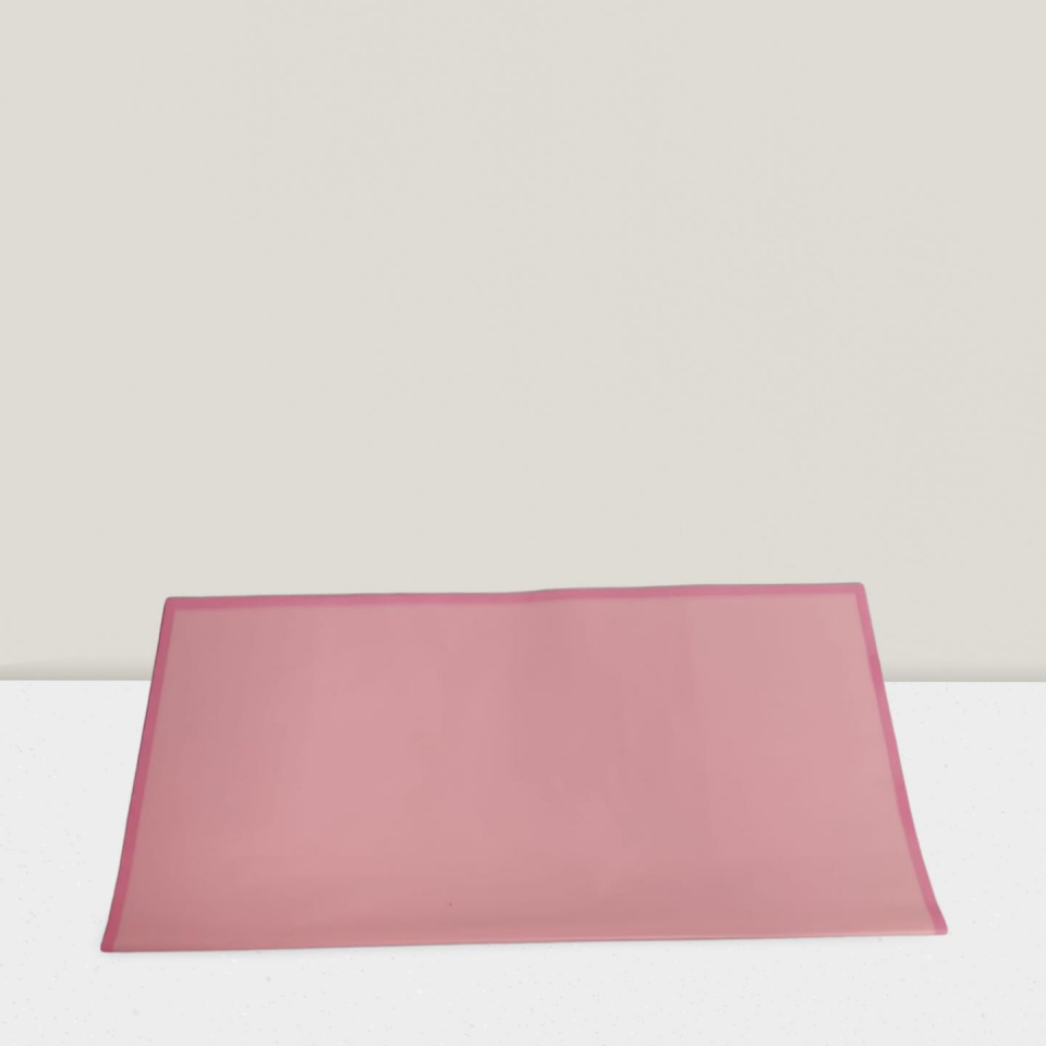 BUKETLİK PP DÜZ  KENARLI PEMBE 58*58 20 Lİ