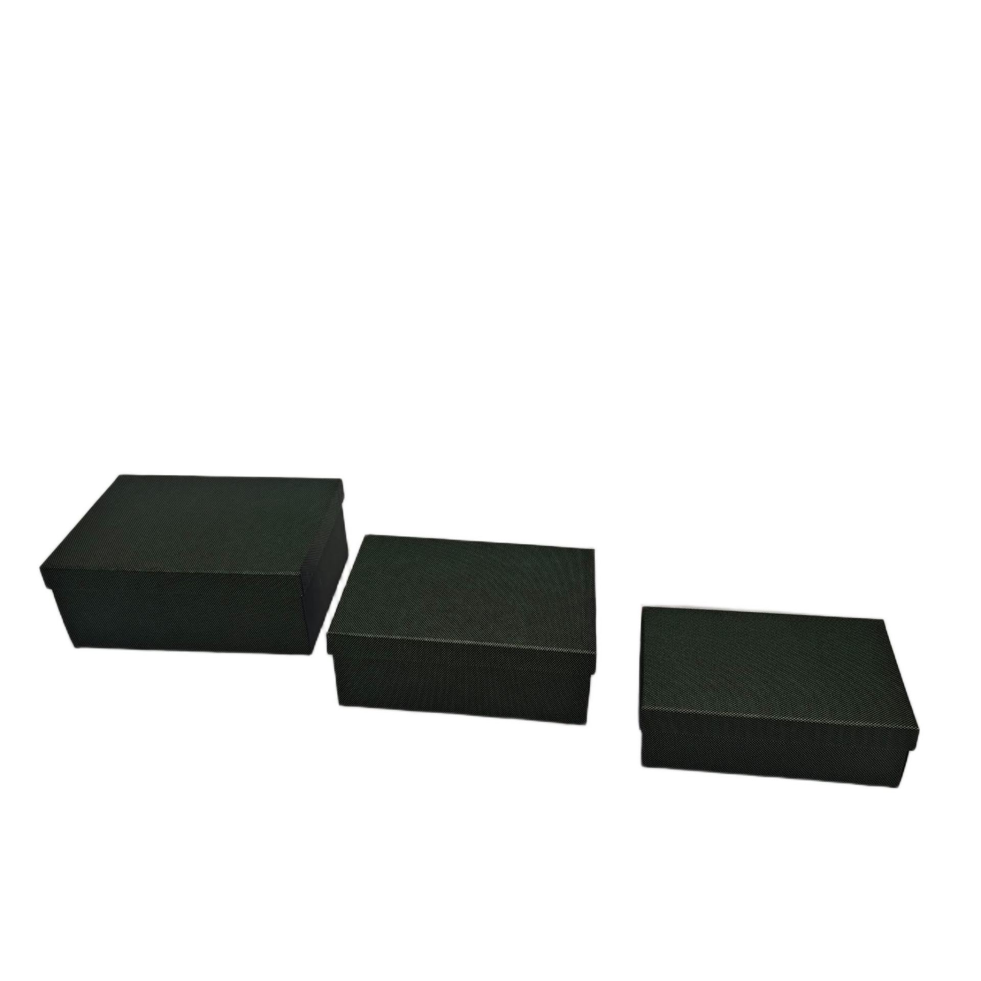 KUTU DİKDÖRTGEN KABARTMALI 3 LÜ 23*16*9 YEŞİL