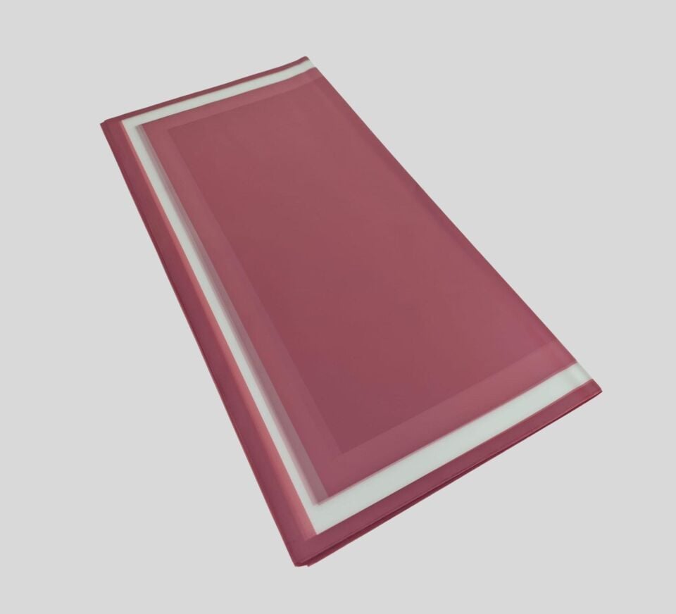 BUKETLİK PP BORDO  MAT ŞEFFAF GENİŞ ÇERÇEVELİ