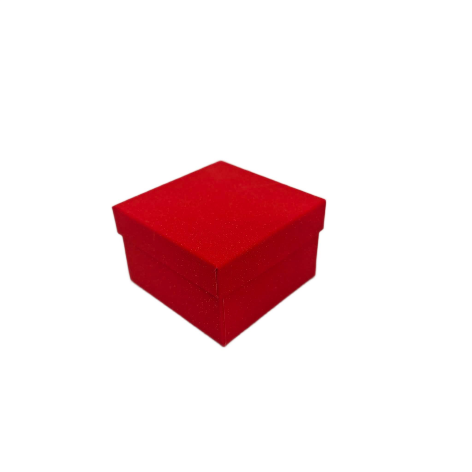 KUTU KARE TEKLİ 9*9*5CM KIRMIZI