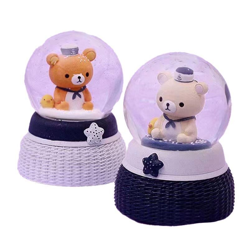 KAR KÜRESİ YILDIZLI DENİZCİ AYICIK IŞIKLI MED