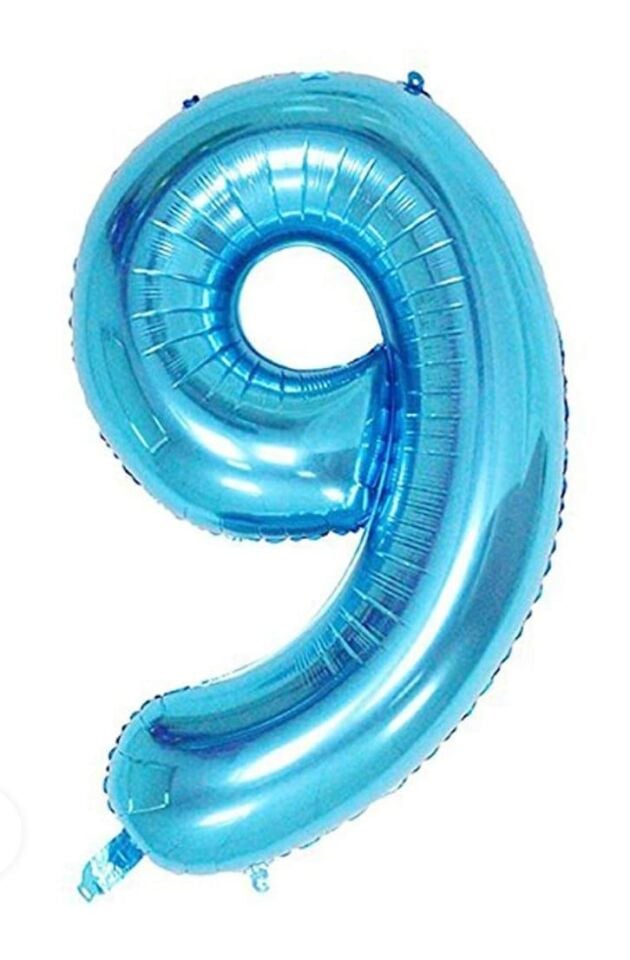 BALON FOLYO 40'' RAKKAM MAVİ 9 GRABO