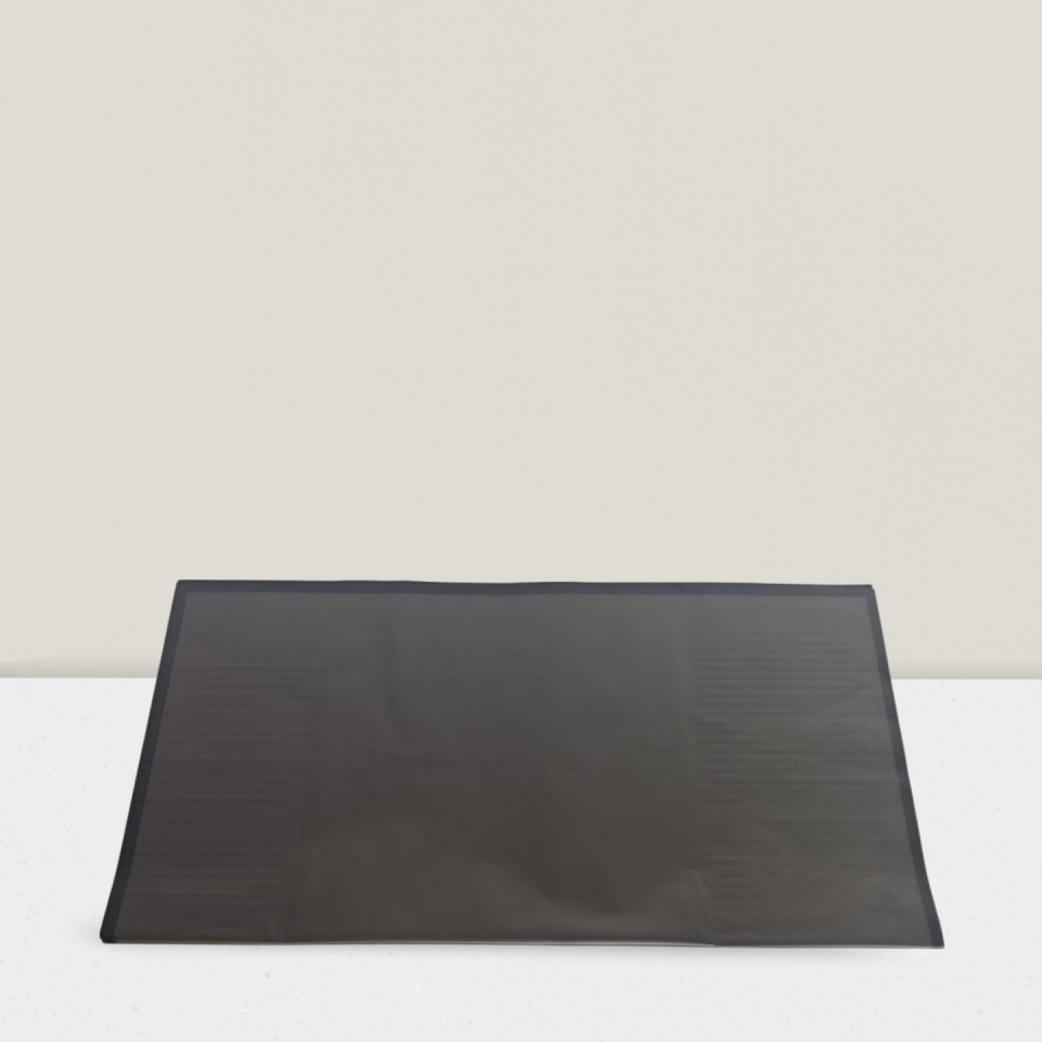 BUKETLİK PP DÜZ  KENARLI SİYAH  58*58 20 Lİ