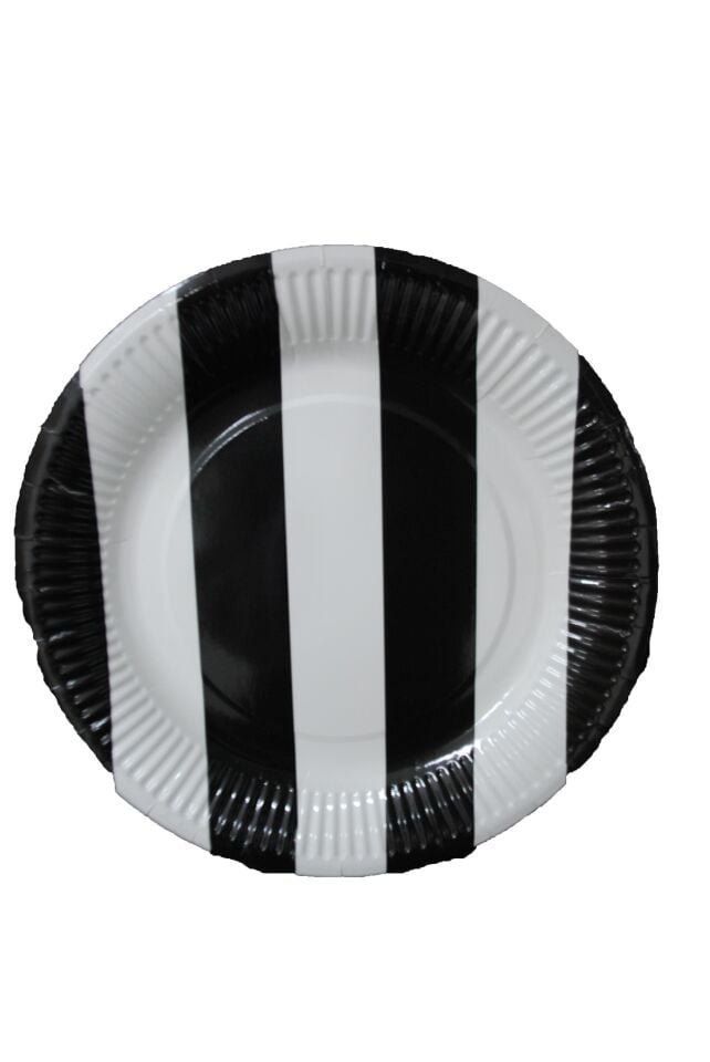 TABAK KARTON SİYAH BEYAZ  8 Lİ