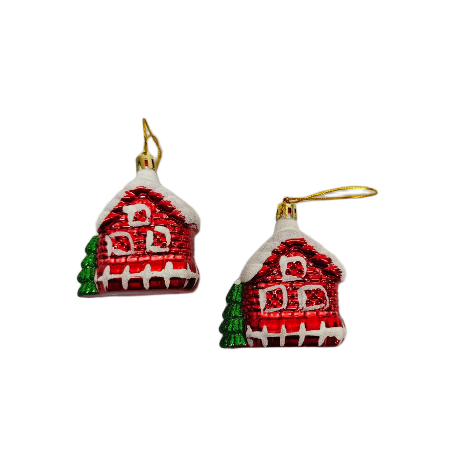 AĞAÇ SÜSÜ NOEL EVİ  2 Lİ