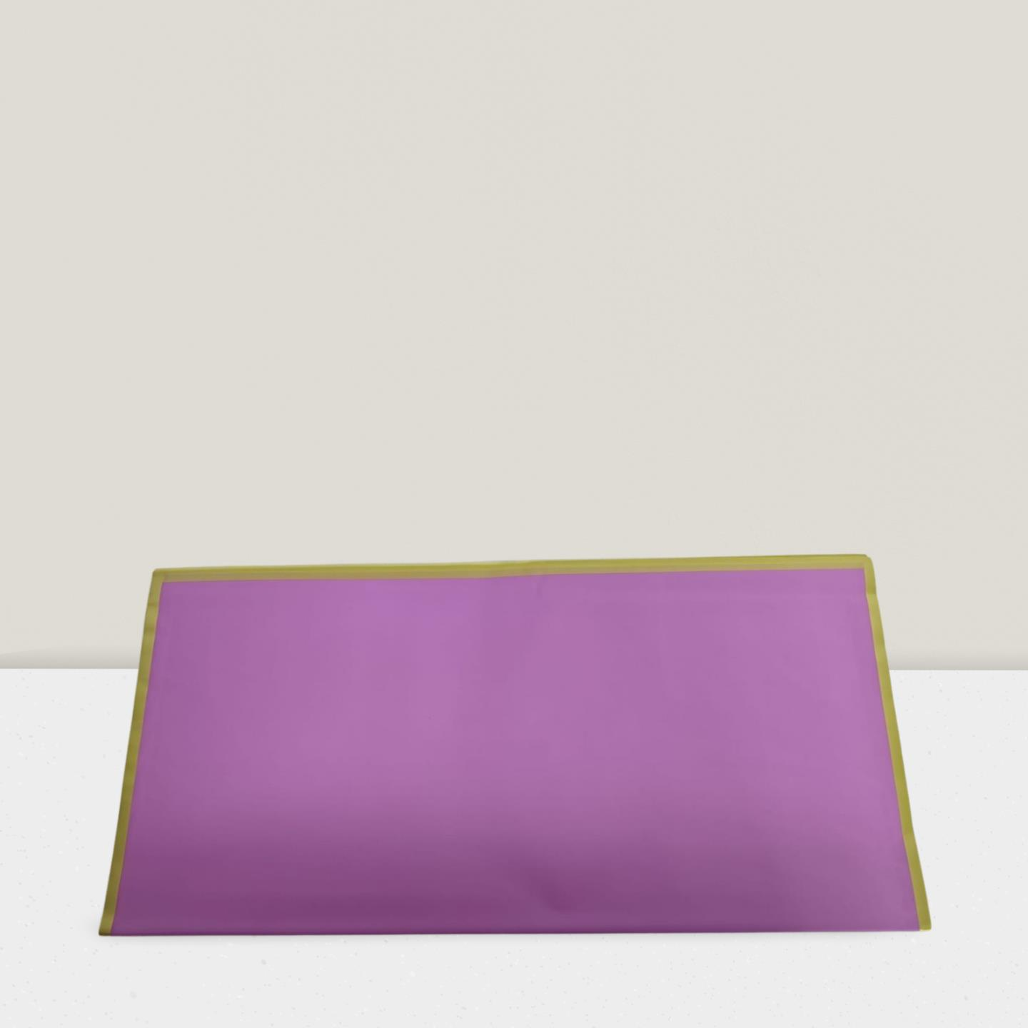 BUKETLİK PP ALTIN KENARLI MOR  58*58 20 Lİ