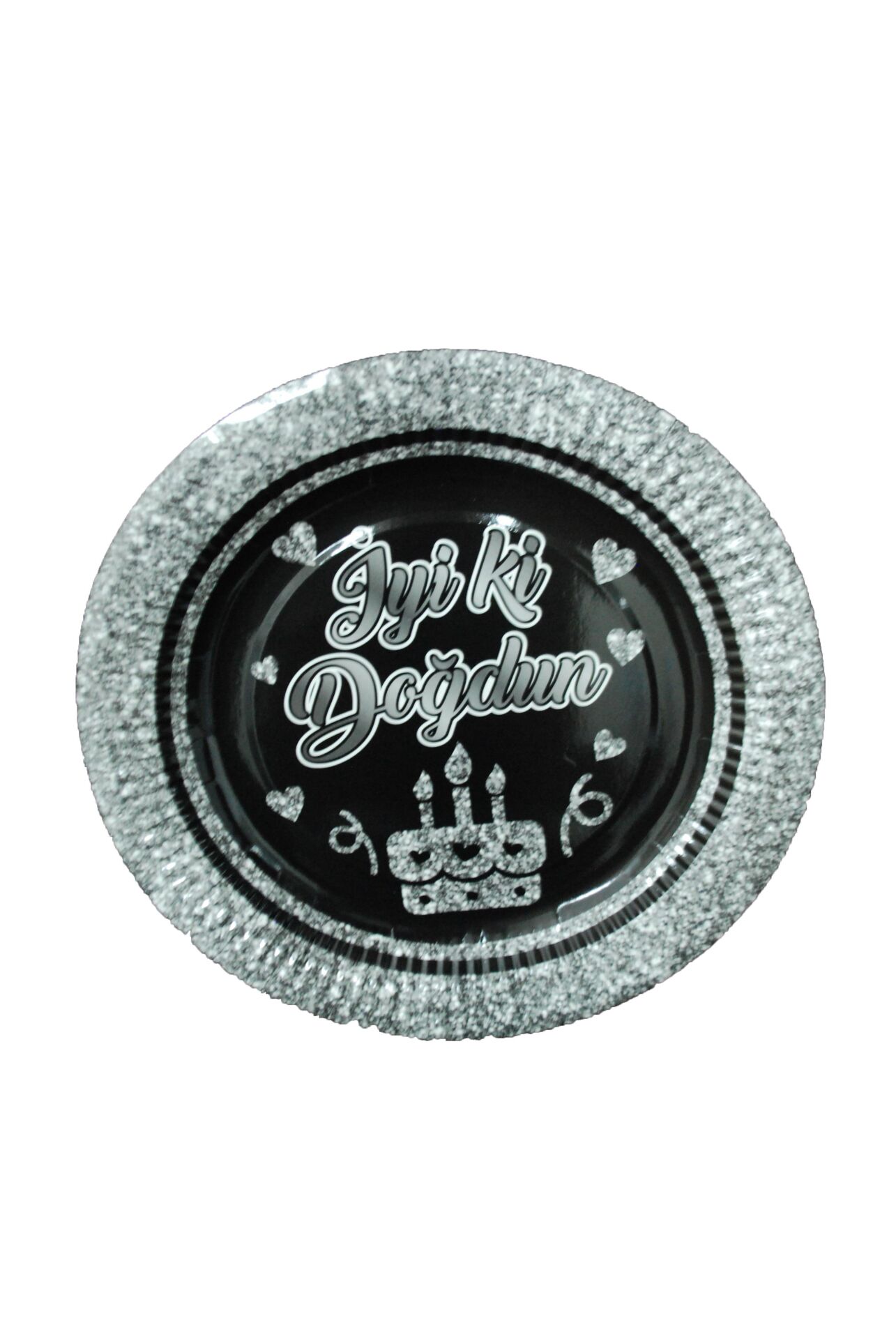 TABAK KARTON İYİKİ DOĞDUN GÜMÜŞ  8 Lİ