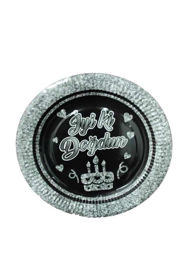 TABAK KARTON İYİKİ DOĞDUN GÜMÜŞ  8 Lİ