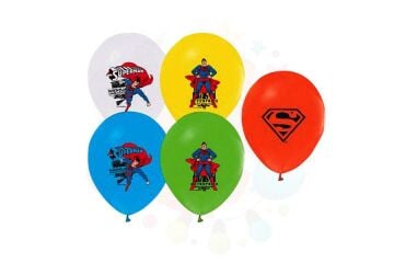 BALON BASKILI LİSANSLI SUPERMAN 100'LÜ