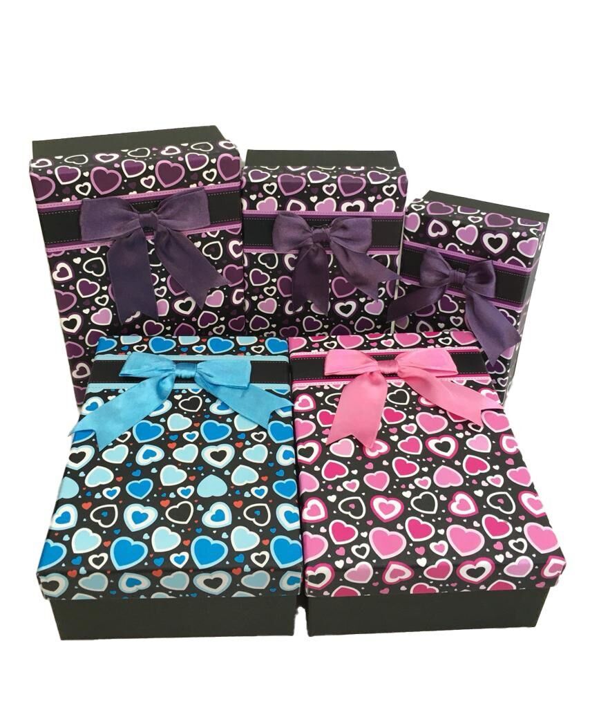 KUTU DİKDÖRTGEN PURE LOVE KIRMIZI 3 LÜ SET