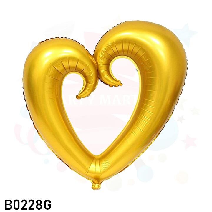 FOLYO BALON İÇİ BOŞ KALP BÜYÜK 30'' ALTIN