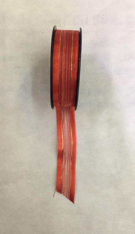 GÜLBANT 2,50cm.20mt.KIRMIZI