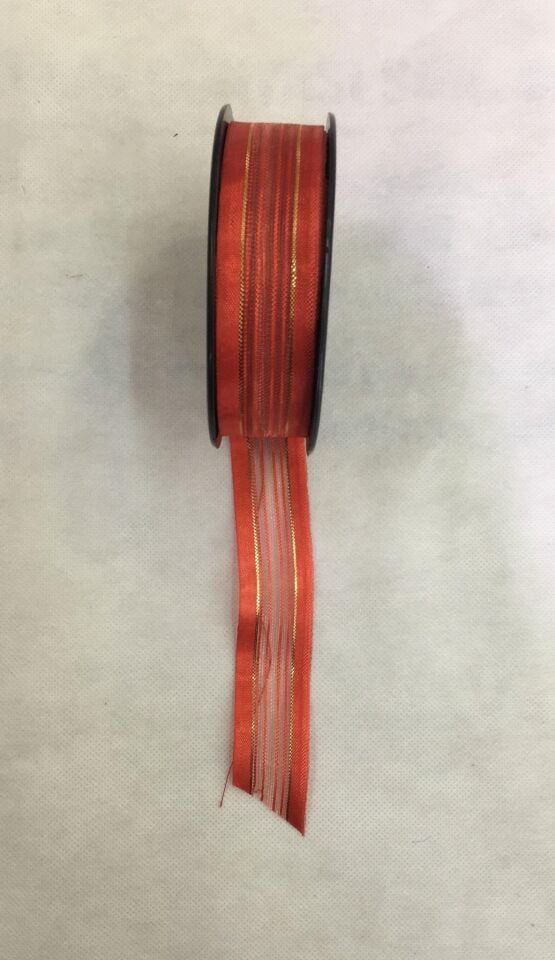 GÜLBANT 2,50cm.20mt.KIRMIZI