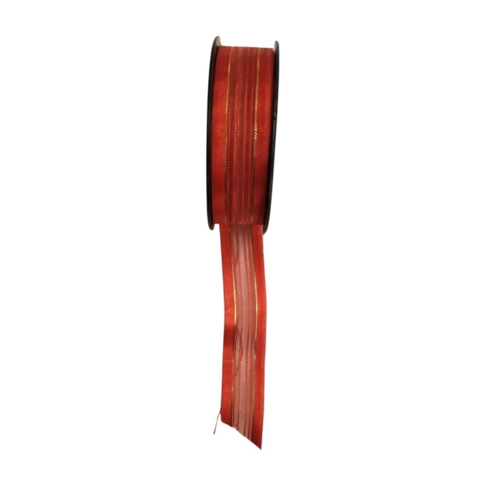 GÜLBANT 2,50cm.20mt.KIRMIZI