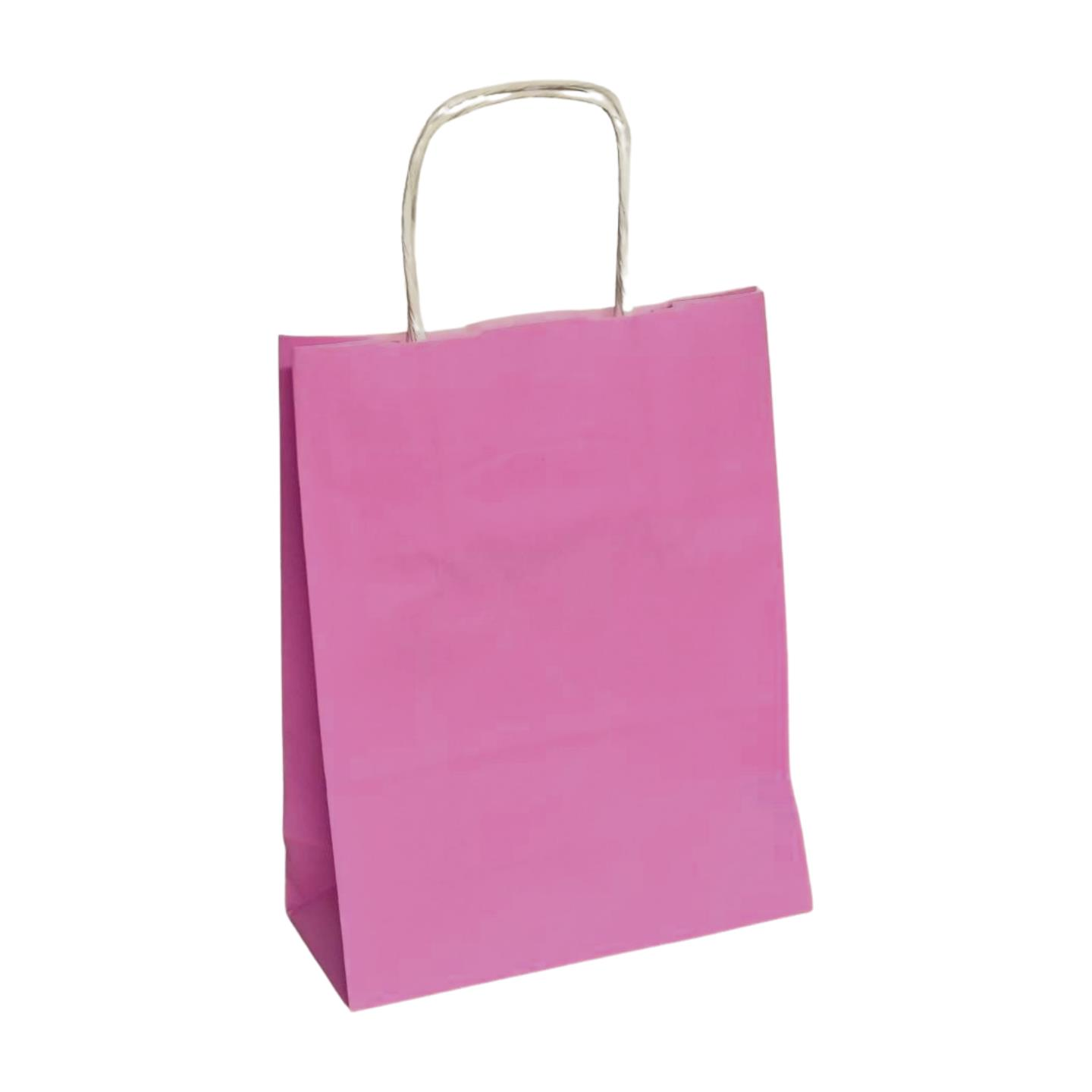 ÇANTA B.KRAFT BÜKÜM SAPLI PEMBE 18*24 CM 25 Lİ