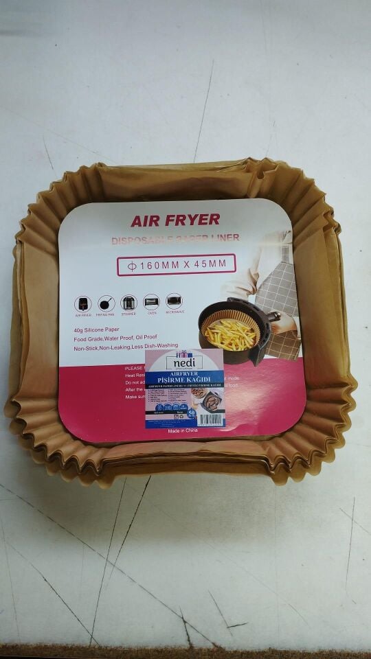 FRİTÖZ PİŞİRME KAĞIDI 16X16 KARE CM (25  AD)